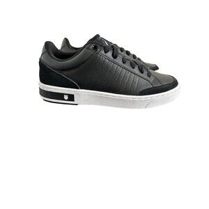 K-SWISS Men's COURT BLOCK Sneaker Black/White Size 6.5 /EUR 39
